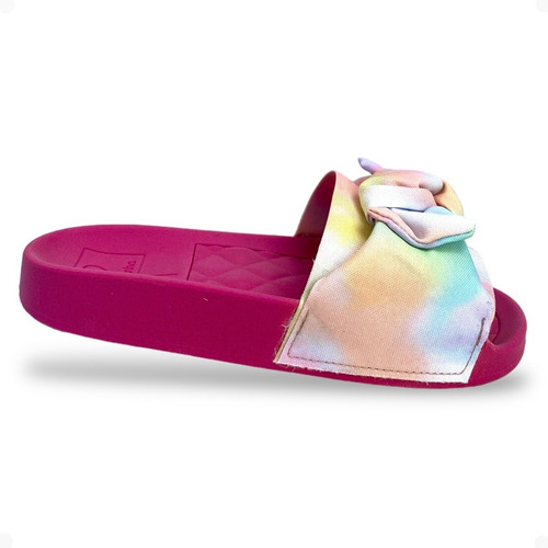 Imagem 2 de 4 de Chinelo Com Laço Slide Infantil Molekinha