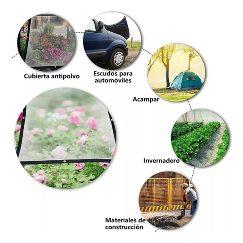 Cobertores Lona Transparente Espesamiento Impermeable 12m2