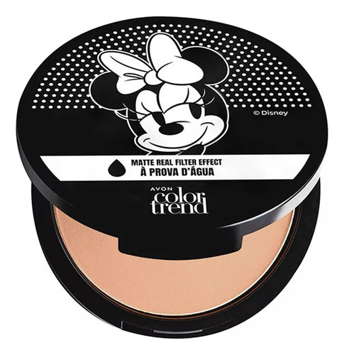 Pó Compacto Facial À Prova D'agua Avon C.t Matte Real Disney Tom 212 N