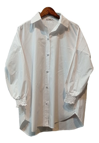 Chemise Manga Longa Punho Com Lastex