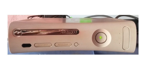 Consola  Xbox 360 Blanco Funcionando Detalles Carcasa