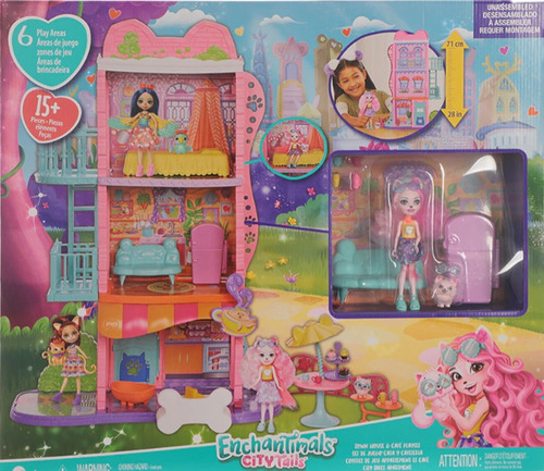 Set De Juego Apartamento Y Cafetería Enchantimals City Tails