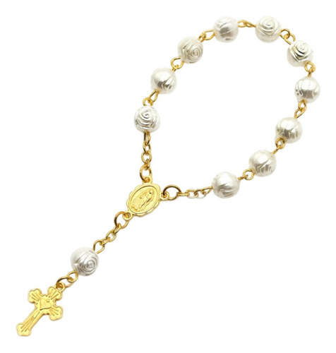 Zbl Católico Pulsera Crucifijo Cruz Rosarios Católicos Para