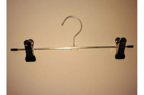 Imagen 2 de 5 de Pack 30 Colgadores Ganchos Metalicos Con Pinza Para Pantalon