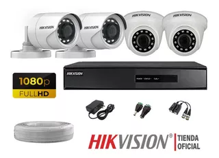 Kit 4 Camaras De Seguridad Hikvision Full Hd 1080p Oferta