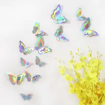 Comprar 24 Borboletas 3d Decoração Teto Bolo Enfeites Decorar Parede