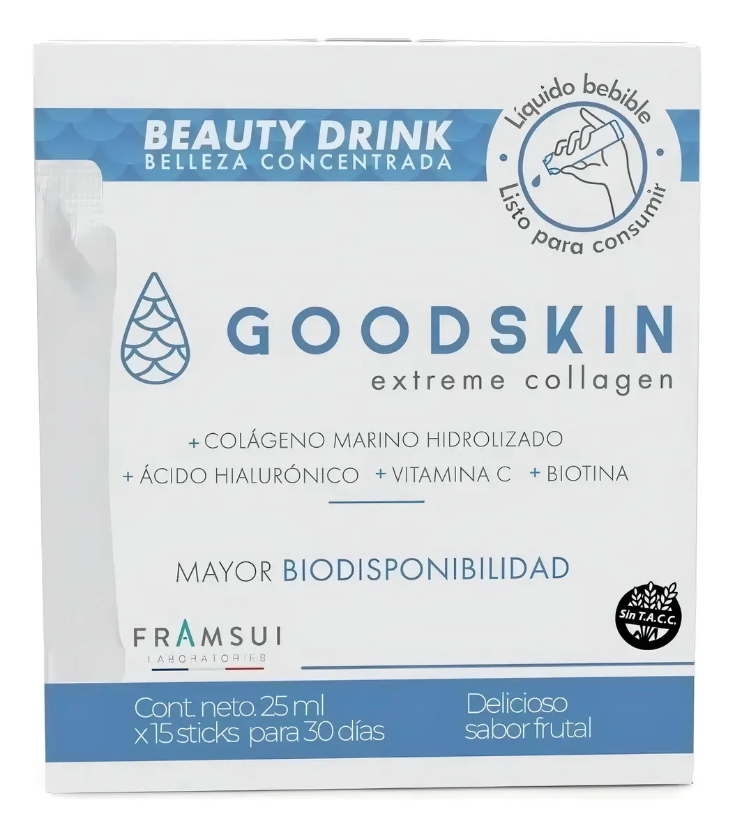 Colágeno Framsui laboratories Goodskin en líquido sabor Frutal x 375mL