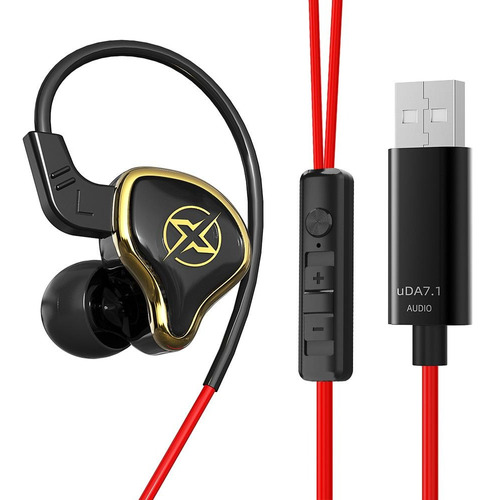 Auriculares Para Juegos Con Cable Usb Con Cancelación De Rui