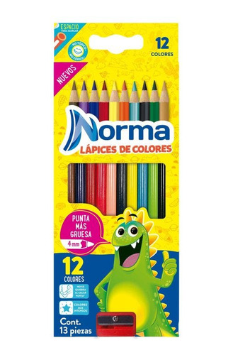 Estuche C/12 Colores Norma 547072 Redondos
