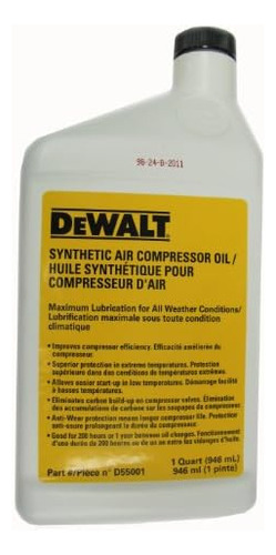 Aceite Para Compresor Dewalt, 1 Cuarto (d