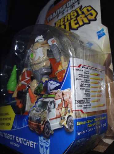 Transformers Prime Beast Hunters Autobot Ratchet Deluxe Clas (Usado)