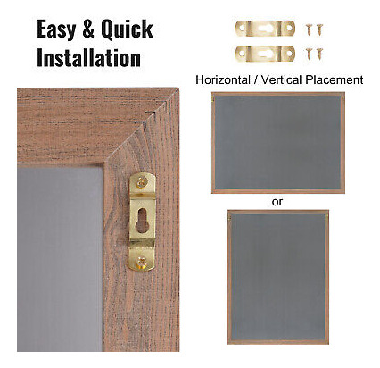Vevor 35 X46 Rustic Wood Framed Chalkboard Wall Hanging Zzi