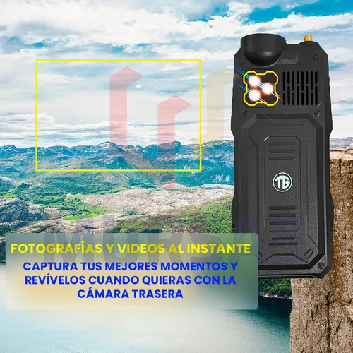 Celular Rompemuros Satelital 4g Linterna Radio Doble Sim