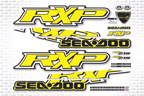 Kit Adesivo Jet Ski Sea Doo Rxp 215 Amarelo 2009 Sd8