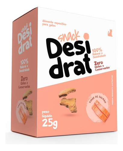 Snack Gatos Desidrat Salmao 25gr
