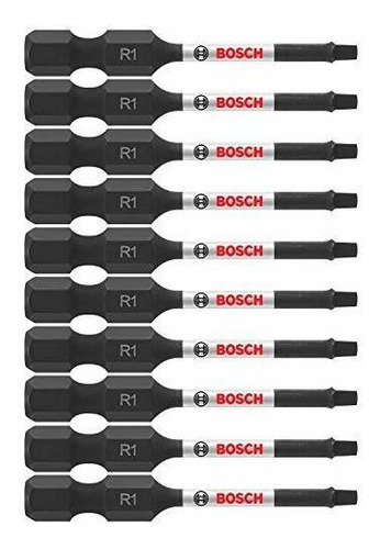 Bosch Bits De Potencia 10-pack 2puLG #1 - Cuadrado - Impacto