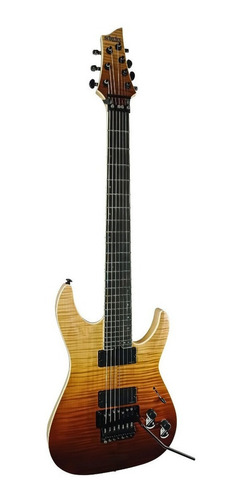 Imagen 2 de 5 de Guitarra eléctrica Schecter SLS Elite C-7 FR de arce/fresno 2018 antique fade burst con diapasón de ébano