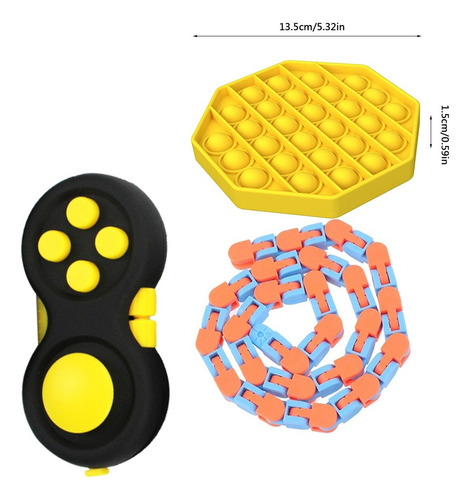 Set Pop It Fidget Toy Push Sensory Pop Pop De 23 Piezas