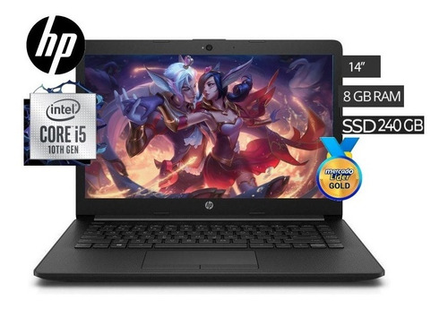 Imagen 2 de 6 de Laptop Portatil Hp Core I5 10ma Disco Ssd 240gb/8gb/14 Iva