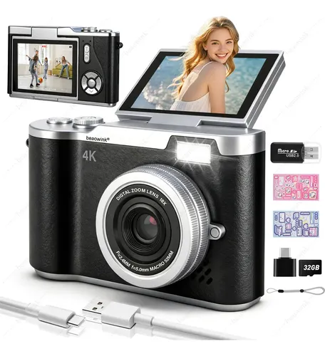 Cámara Digital BeaoWink 4K de 48 MP