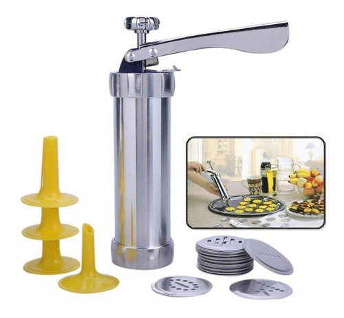 Jeringa Metal Para Galletitas, Decorar Y Rellenar
