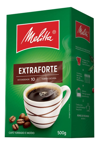 Café Melitta 500g. Tradicional. Extraforte. Fazenda. Brasil.