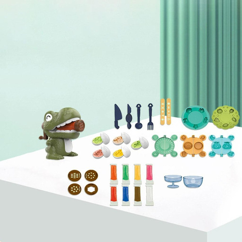 Bake Juegos De Herramientas De Plástico De Dinosaurio 36pcs