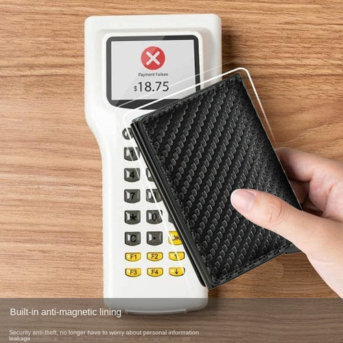 Tarjetero Con Bloqueo Rfid