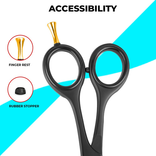 Tijeras De Corte De Cabello Inoxidable De 6.5 Para Salón Y U