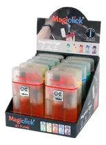 Comprar Caja De 10 Magiclick Jet Cristal Mechero Soplete Recargable