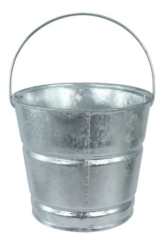 Cubeta Galvanizada Con Asa No.4 De 1.74 Lts 16900080 Color Galvanizado