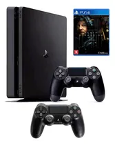 Comprar Oferta Console Playstation Ps4 500gb Slim 2 Controles Dualshock4 + 1 Jogo
