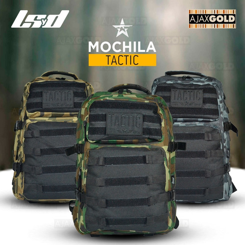 Imagen 7 de 10 de Mochila Tactica Militar Camping Asalto Trekking Reforzada