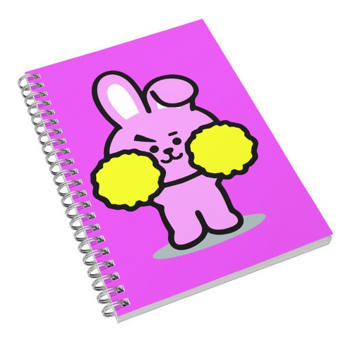 Cooky Bt21 Musica K-pop Libreta De Dibujo Pasta Dura