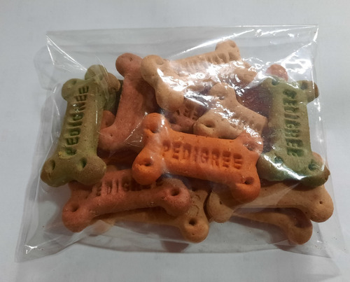 Ração Petisco Biscoito Biscrok+ Pedigree Carne Lata+2x Sache