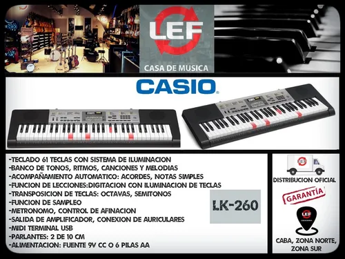 Casio lk top 175 price