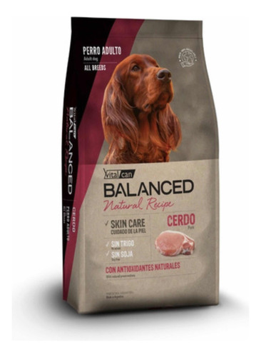 Vital Can Balanced Cerdo Perro Adulto Natural  X 3 Kg Miluna