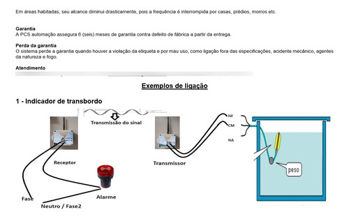 Chave Boia Sem Fio 3km Com 01 Receptor E 01 Transmissor Pcs.