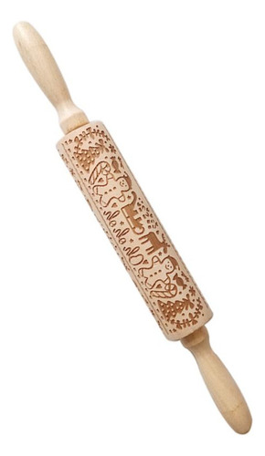 Pernos De Balanceo De Madera De Navidad Grabado Jm01679