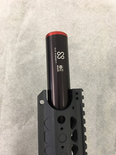 Imagem 6 de 7 de Supressor Silenciador Fake Para Airsoft - 115mm Full Metal