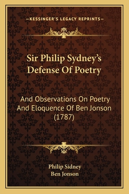 Libro Sir Philip Sydney's Defense Of Poetry: And Observat...
