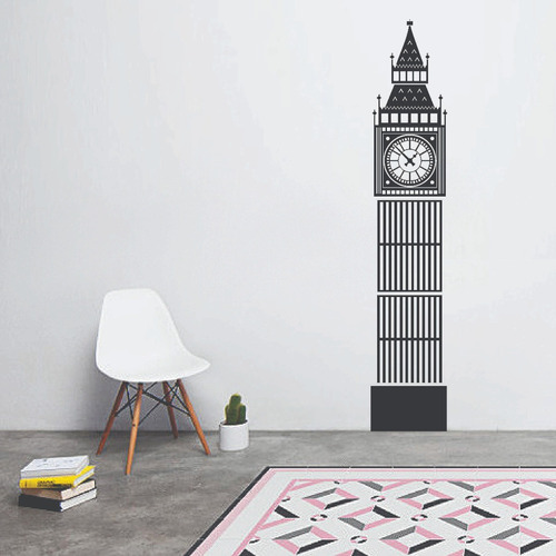 Vinilo Decorativo Pared Londres Reloj Big Ben