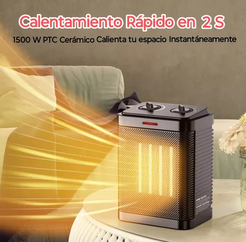 Calentador Ambiente Cerámica Temperatura Ajustable Portátil