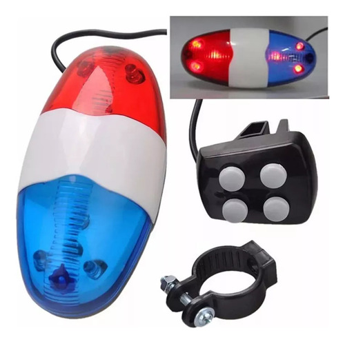 Luz Delantera De Advertencia For Bicicleta De Policía Con