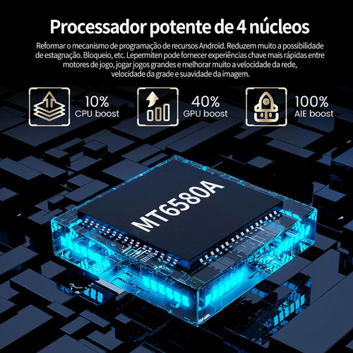 P Celular Barato Android I14 Pro Max Blue 6.1 Pulgadas