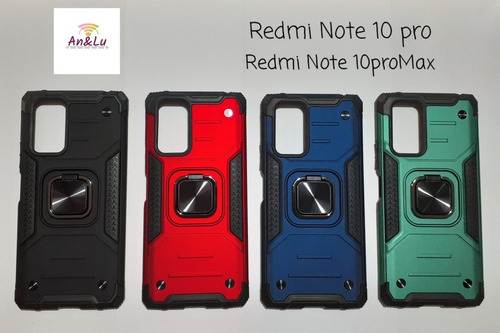 Imagen 8 de 9 de Forro Con Anillo Xiaomi Redmi Note 10 Pro Note 10 Pro Max