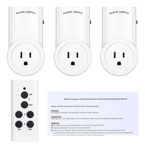 Toma De Control Remoto Inalámbrico Interruptor De Luz Enchuf