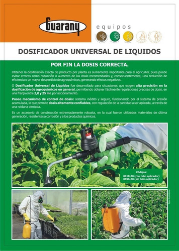 Dosificador Universal De Liquidos Guarany