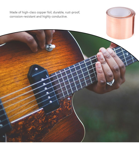 Cinta De Cobre Autoadhesiva Para Guitarra, Lámina De Cobre D