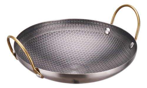 Olla Wok De Acero Inoxidable Duradero Con Utensilios 9cinch